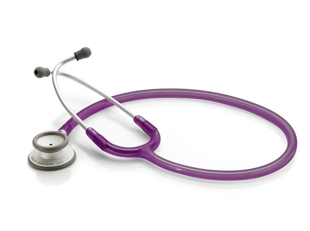ADC Adscope Lite 619 Ultra Lightweight Clinician Stethoscope with Tunable AFD Technology, Sapphire Ice