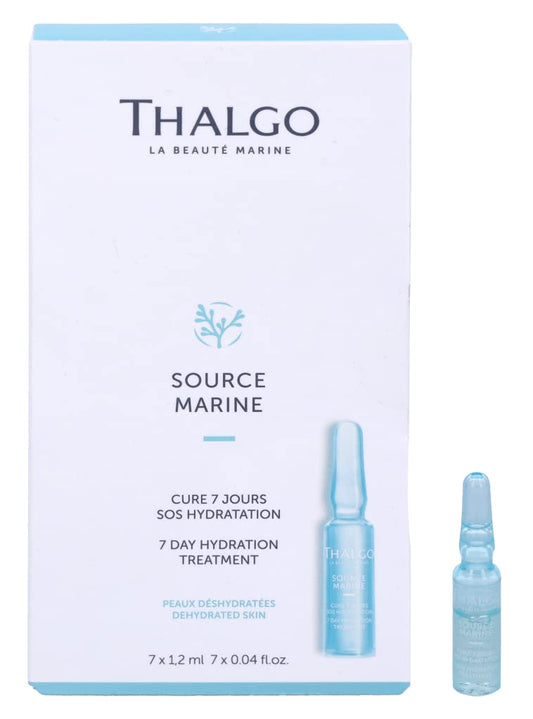 THALGO Source Marine - Hydrating 7-Day Treatment, Absolute Hydra-Marine Concentrate SOS Course with Hyaluronic Acid, 7x1.2ml