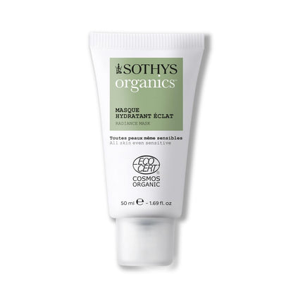 SOTHYS Organics Radiance Mask | Hydrating Organic Face Mask with Birch Sap for Sensitive, Oily & Dry Skin | Vegan, Moisturizer Boost