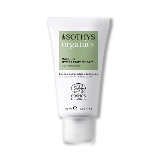 SOTHYS Organics Radiance Mask | Hydrating Organic Face Mask with Birch Sap for Sensitive, Oily & Dry Skin | Vegan, Moisturizer Boost
