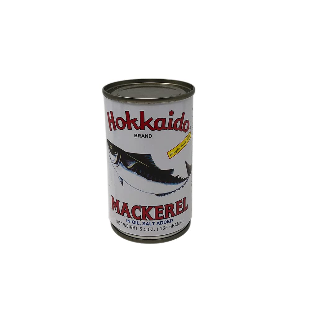 Hokkaido Mackerel in Oil 5.5oz, 6 Pack