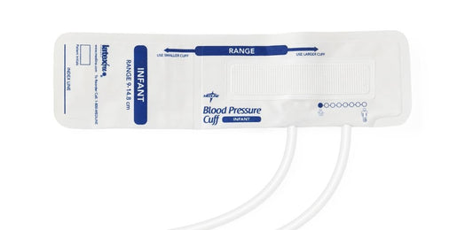 Disposable Soft Cloth 2-Tube Blood Pressure Cuff with Marquette Connector, Infant,5,Bag,MDS9920MQ