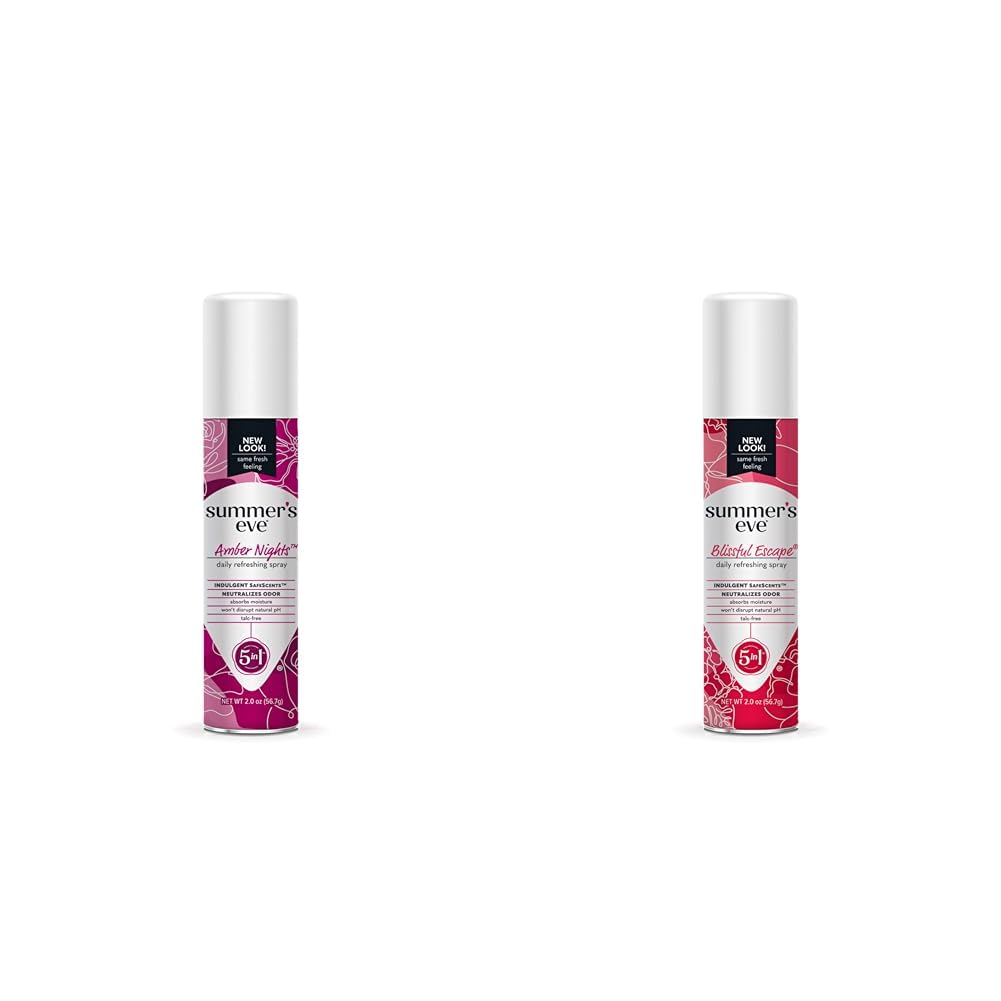 Summer's Eve 2 oz Amber Nights & Blissful Escape Daily Feminine Sprays (2 pk)