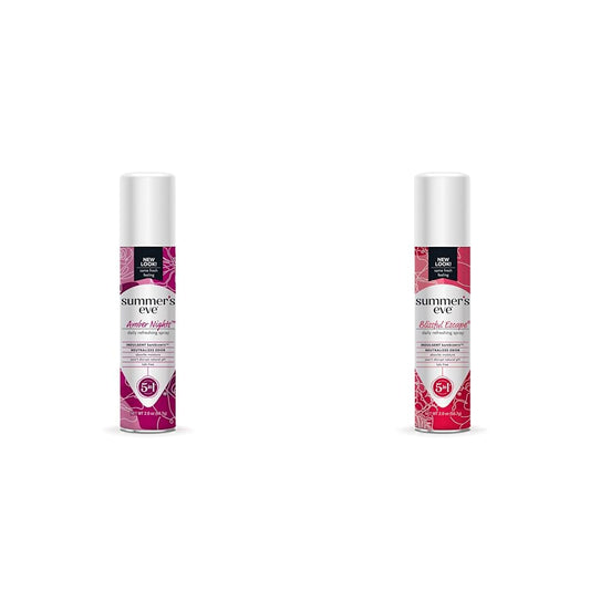Summer's Eve 2 oz Amber Nights & Blissful Escape Daily Feminine Sprays (2 pk)