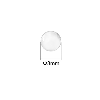 uxcell 3mm Solid Round Clear Glass Ball Boiling Stones Soda Lime Glass Beads 500pcs
