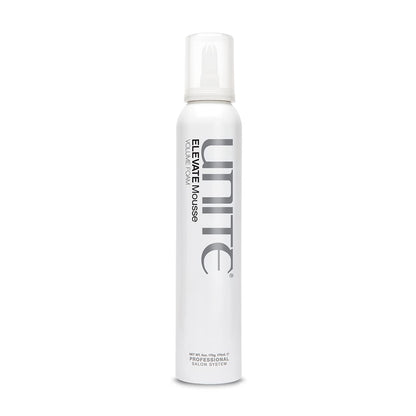 UNITE Hair – ELEVATE Mousse – Weightless Styling Foam for Full-Bodied Volume, Shine & Flexible Hold – Frizz-Free Finish – UV & Thermal Protection – 6 Oz
