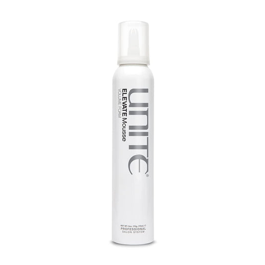 UNITE Hair – ELEVATE Mousse – Weightless Styling Foam for Full-Bodied Volume, Shine & Flexible Hold – Frizz-Free Finish – UV & Thermal Protection – 6 Oz