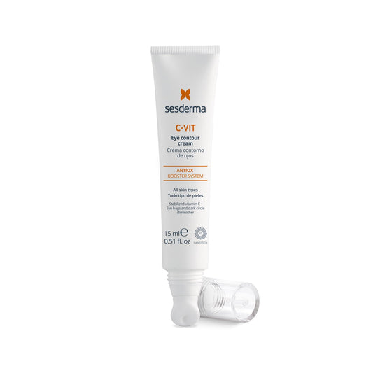 Sesderma C-VIT Eye Contour Cream - Targets Wrinkles, Antioxidant Protection and Tired Eyes, 0.5 fl oz.