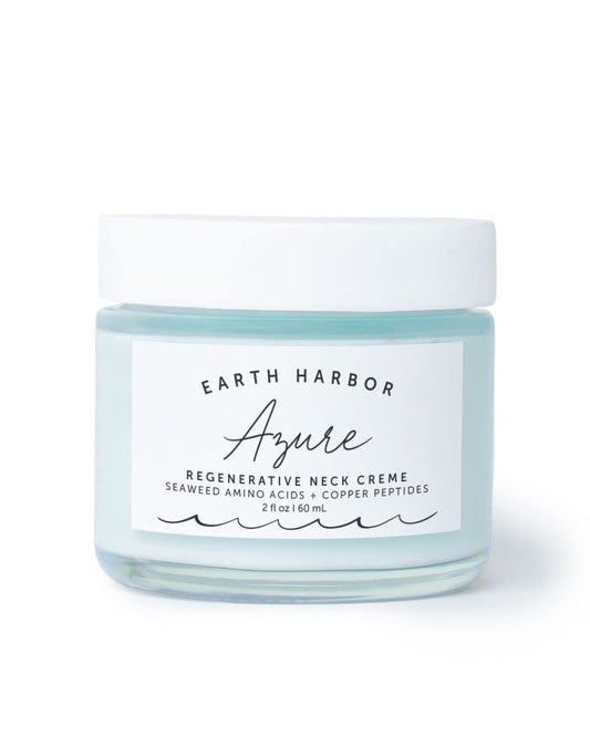 Earth Harbor AZURE Regenerative Neck Crème | Smooth Neck | Face Water Cream | 2 fl oz