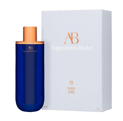 Augustinus Bader The Serum – Luxury Hydrating Anti-Aging Face Serum – Boosts Firmness, Smooths Fine Lines & Evens Skin Tone – Complete Set (Refillable Ceramic Base) – 30 ml / 1 fl oz