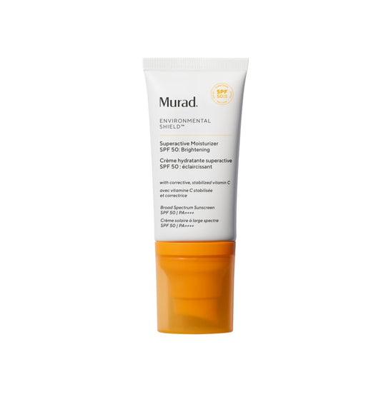 Murad Superactive Brightening Moisturizer SPF 50 - Vitamin C Packed Hydrating Ulta Sheer Facial Sunscreen W/Lipid-boosting Technology for Preventative Aging Protection from UVA/UVB - 1.7 Fl oz