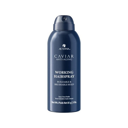 Alterna CAVIAR Anti-Aging Working Hairspray | Buildable, Brushable Hold | Helps Control Frizz & Adds Shine | Sulfate Free