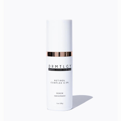 DRMTLGY 0.5% Retinol Serum for Face - Anti Wrinkle with Vitamin C and Vitamin E - Retin A Anti Aging Serum - Made in the USA 0.5% Resurfacing