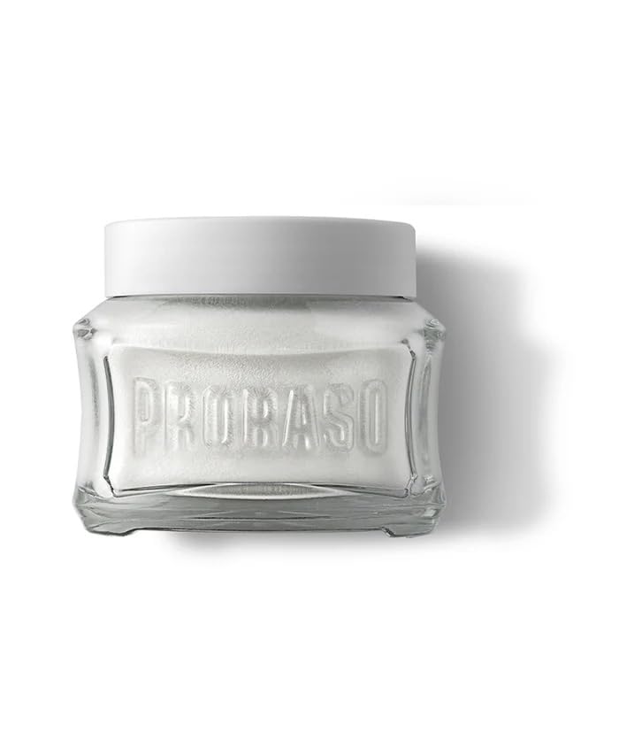 Proraso Pre Shave Conditioning Cream - Oatmeal & Green Tea - Nourishing & Gentle Formula for Sensitive Skin - Premium Italian Pre Shave Cream - 3.6oz