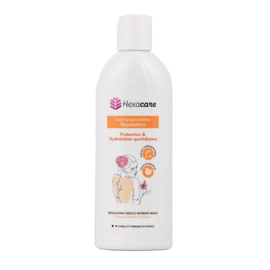 Hexacare pH Balancing Feminine Wash – Intimate Cleanser for Sensitive Skin, Helps with Odor & Discomfort, Cranberry & Lactic Acid, Soap-Free, Made in France, 6.7 Fl Oz