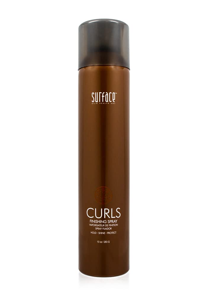 Surface Hair Curls Finishing Spray With Babassu Oil For hold, Definition, Shine And Thermal And Humidity Protection