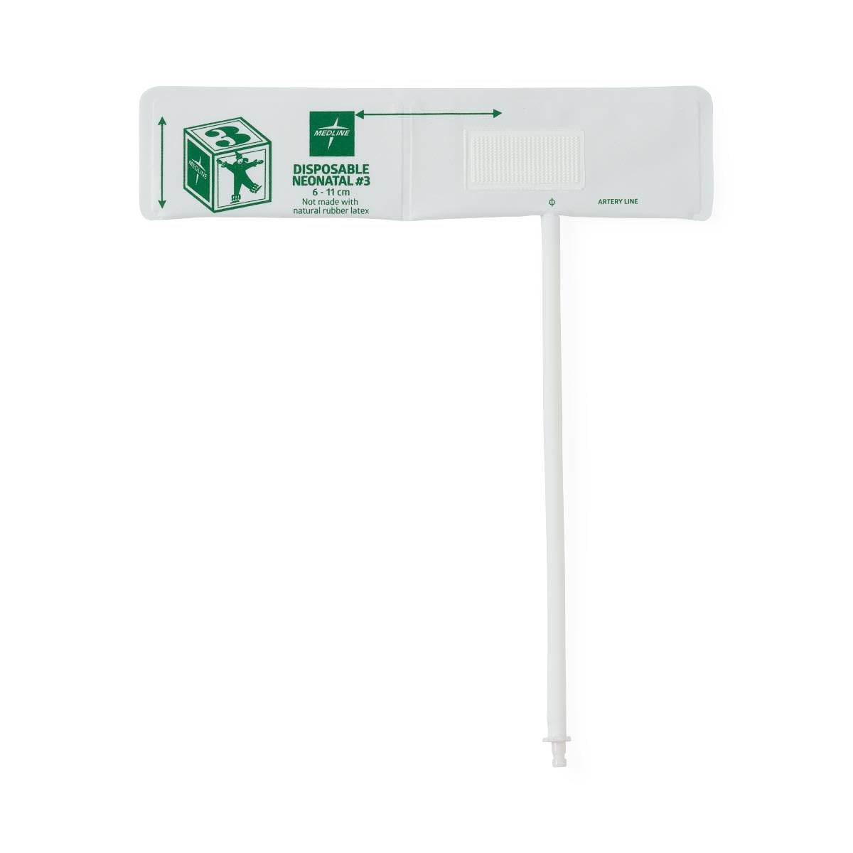 Neonatal Vinyl Single-Patient BP Cuff with Bayonet, Neonatal Size 3,1,Each,MDS9743HPVH