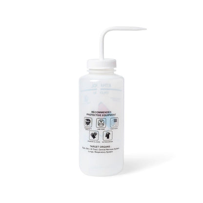 United Scientific™ UniSafe™ Ethanol Vented Wash Bottle, 1000 mL, Designed for use in the Laboratory, Classroom, or Home, Pack of 4, LDPE