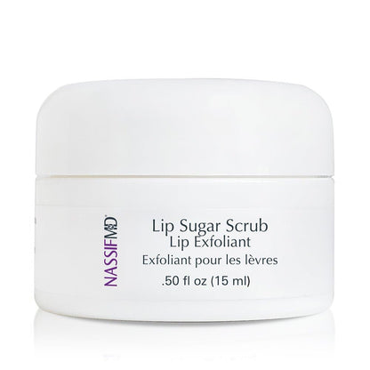 NassifMD Vanilla Lip Sugar Scrub, Moisturizer and Exfoliator, Vanilla Lip Scrub, Exfoliating Lip Scrub with Jojoba Oil, 0.50 oz