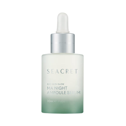 SEACRET Minerals Bio Skin Glow Face Serum, Multi-Acid Complex Night Serum for Face, Ampoule, 1 Fl Oz / 30 ml