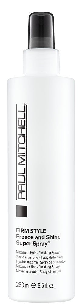 Paul Mitchell Freeze and Shine Super Hairspray, Maximum Hold, Shiny Finish Hairspray, For Coarse Hair