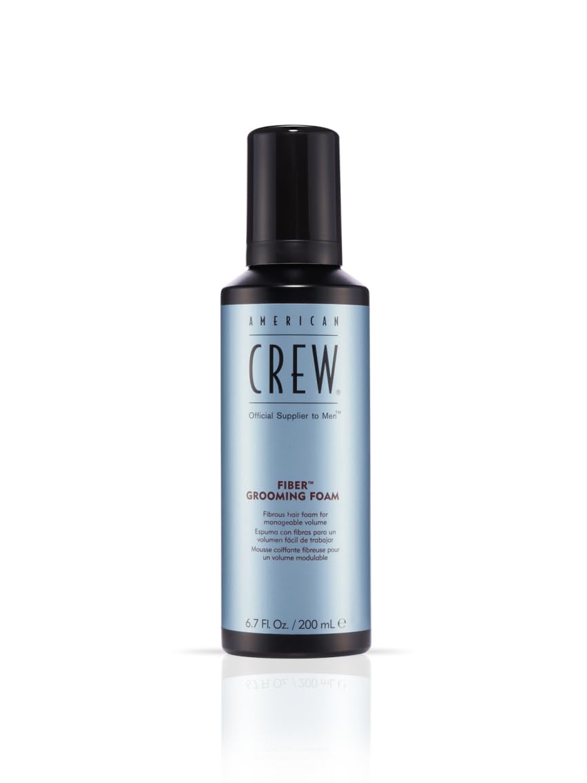 American Crew Men's Hair Fiber Grooming Foam, Like Hair Gel, 6.7 Fl Oz