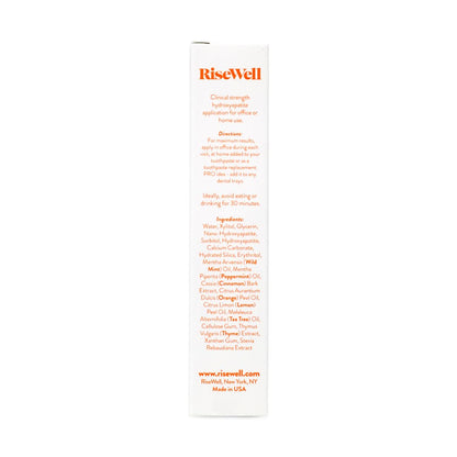 Risewell Micro & Nano Hydroxyapatite Varnish - No Added Fluoride, USA Made, Gentle & Safe to Swallow for Sensitive Teeth, Enamel Reminalization Care for Kids and Adult (Wild Mint Flavor)