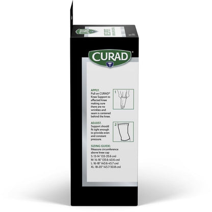 CURAD Neoprene Pull-Over Knee Support with Closed Patella, Size Medium, (14"-16" Circumference), 1 Each