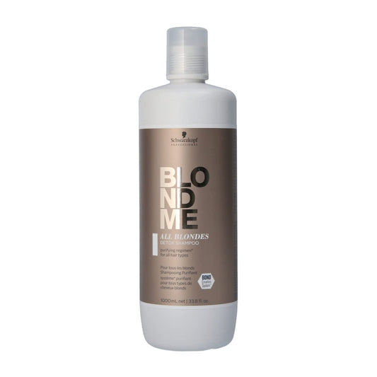 BLONDME All Blondes Detox Shampoo – Clarifying Cleanse for Color Treated and Natural Blonde Hair – Hydrating Treatment for Dirt, Oil, Product Buildup – All Hair Types