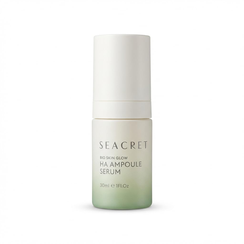 SEACRET Minerals Bio Skin Glow Face Serum, Hyaluronic Acid Serum for Face, Ampoule, 1 Fl Oz / 30 ml
