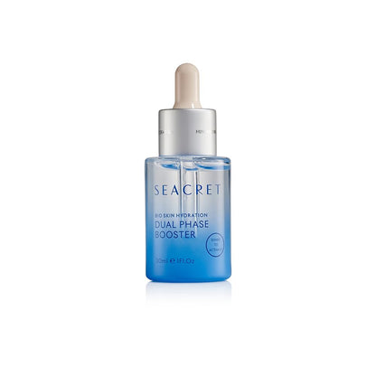 SEACRET Minerals Bio Skin Hydration Dual Phase Booster Facial Serum, Dead Sea Minerals, Jojoba, Argan, and Almond oils Deeply Hydrate, Daily Use, 1 Fl Oz / 30 ml