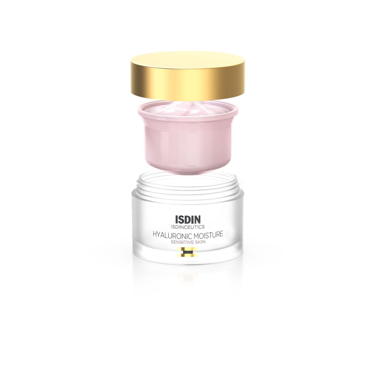 ISDIN Isdinceutics Hyaluronic Moisture Sensitive Skin Calming Daily Face Moisturizer with Hyaluronic Acid 1.76 OZ (Eco-Refill)