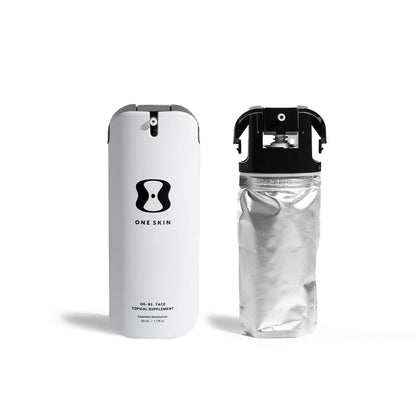OneSkin FACE OS-01 Peptide Topical Supplement with Refill Pouch | Skin Longevity Age Reversal Face Moisturizer