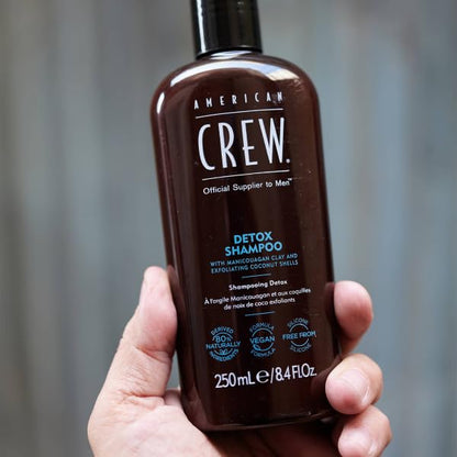 American Crew Detox Shampoo for Men, Naturally Derived, Vegan Formula, Citrus Mint Fragrance, 8.45 Fl Oz