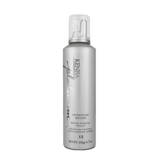 Platinum Thickening Mousse 12 | Volumizing Styler | Adds Fullness & Body | Humidity Protection Up To 48 hours | Density Plumping up tp 150% | Thermal Protection | All Hair Types