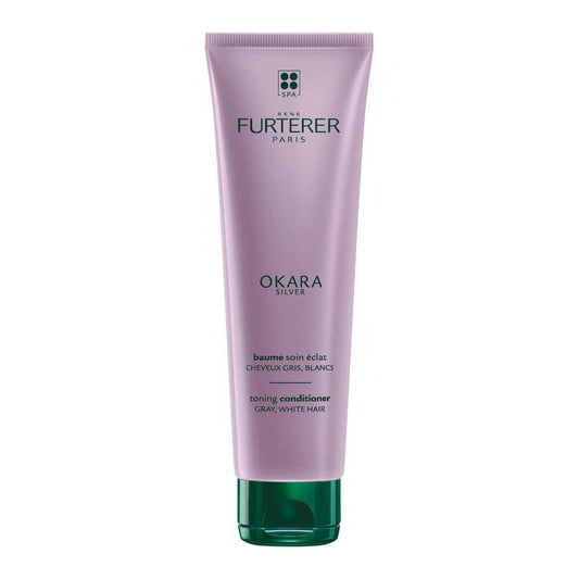 Rene Furterer OKARA SILVER Toning Conditioner - Purple Conditioner for Blonde, White, Grey & Silver Hair - Gentle