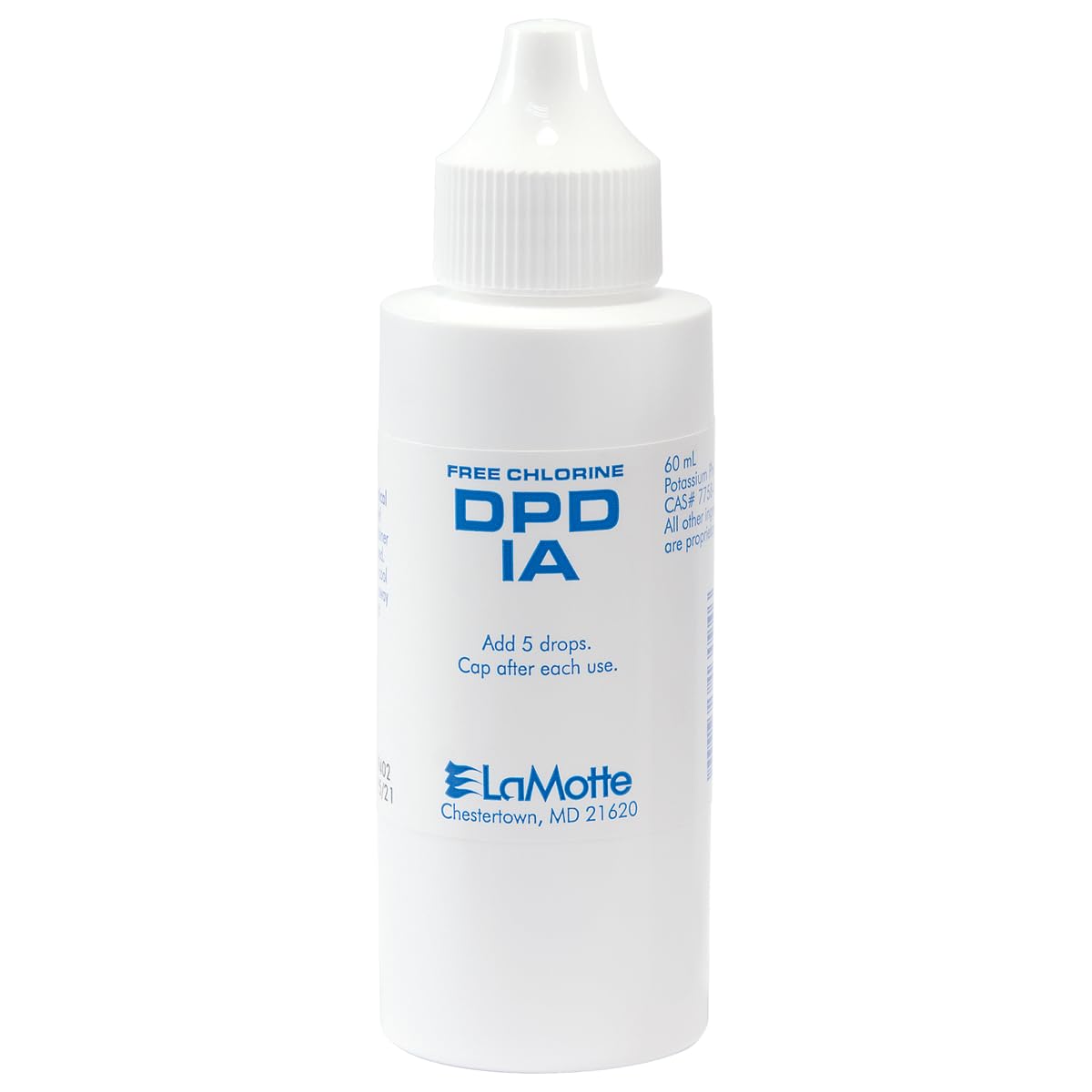 Lamotte P-6740-H Free Chlorine Test Reagent, DPD #1A; 60 Ml