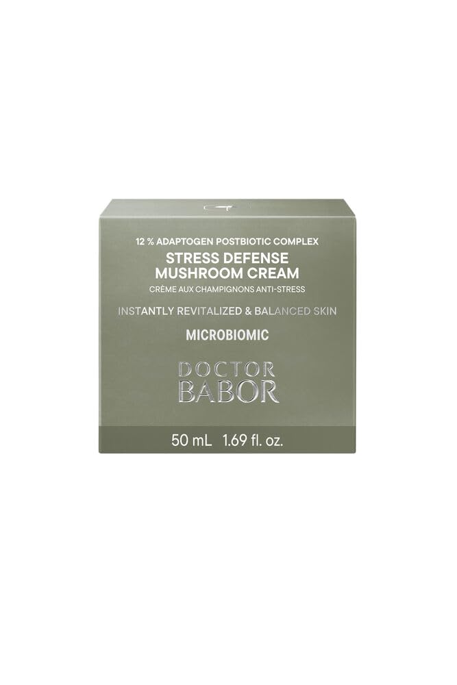 BABOR DOCTOR Microbiomic Stress Defense Mushroom Cream (50 ml) – Nourishing Antioxidant Face Moisturizer – Vegan Professional Skincare
