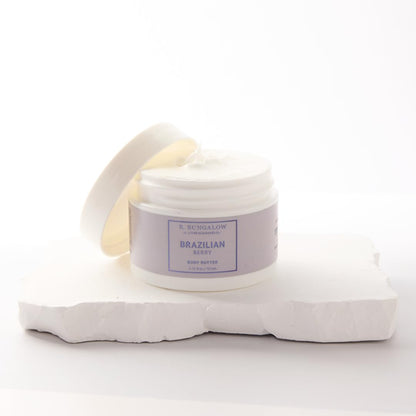 The Beachwaver Co. B. Bungalow Brazilian Berry Body Butter | Full Size (8 Oz) | Cloudberry Seed Oil, Vegan Squalane and Hyaluronic Acid | Blackberries, Apricots, Jasmine Sambac, Vanilla & Coconut