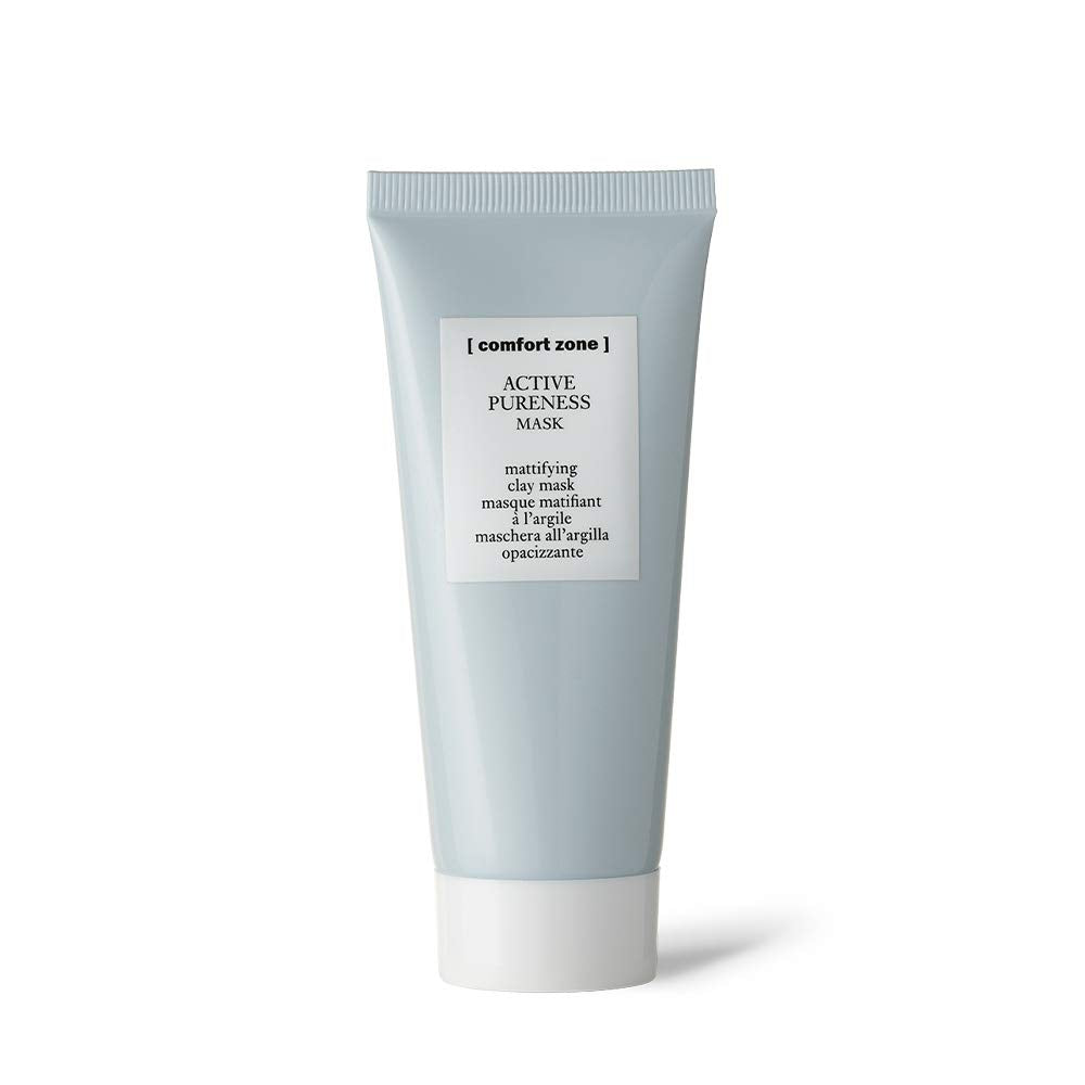 Active Pureness Mask, Mattifying Clay Face Mask, Absorbs Excess Sebum, Minimizes Pores, Purifying Treatment, Kaolin & Green Clay, Oily Skin, Vegan, Made in Italy, 2.03 Fl Oz