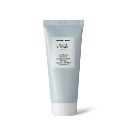 Active Pureness Mask, Mattifying Clay Face Mask, Absorbs Excess Sebum, Minimizes Pores, Purifying Treatment, Kaolin & Green Clay, Oily Skin, Vegan, Made in Italy, 2.03 Fl Oz