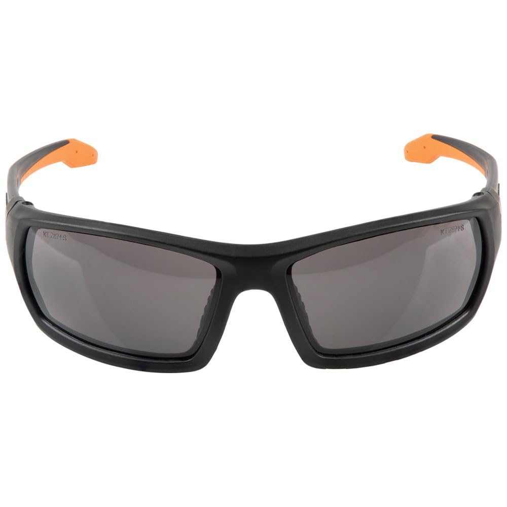 Klein Tools 60164 Safety Glasses, Professional PPE Protective Eyewear with Full Frame, Scratch Resistant and Anti-Fog, Gray Lens