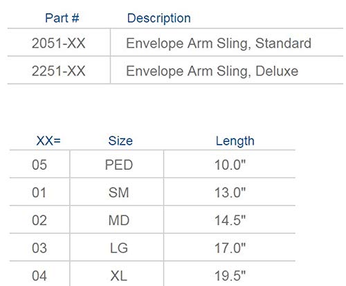United Ortho 2051-04 Standard Envelope Arm Sling, X-Large