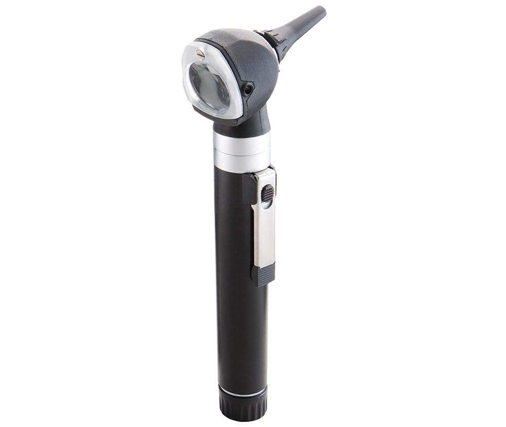 ADC Otoscope/Ophthalmoscope Single Handle Diagnostic Set, Pocket Size, Xenon Lamp, 2.5V, Hard Case, Diagnostix 5110E, Black