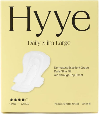 Hyye Ultra Thin Sanitary Pads Heavy Flow Large (28 Counts) + Overnight (24 Counts) 2+2 Packs