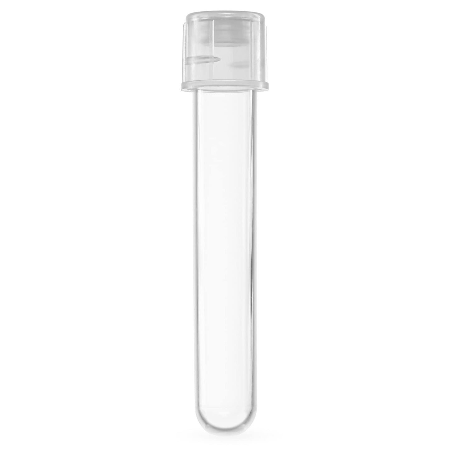 Globe Scientific 110406 Polypropylene Test Tube with Separate Dual Position Snap Cap, 5mL Capacity, 12mm Diameter, 75mm Height, Pack of 1000