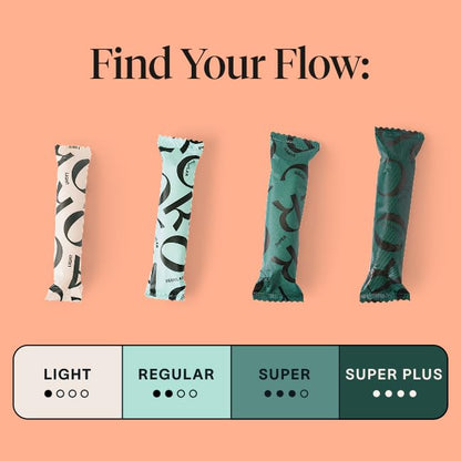 Cora Organic Cotton Tampons (36 Regular Tampons)