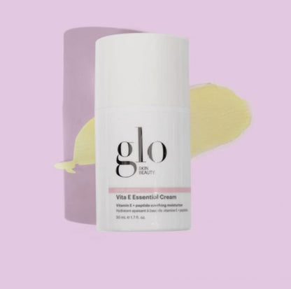 Glo Skin Beauty Vita E Essential Cream - Medium Weight Moisturizer Soothes & Calms Dry, Irritated Skin