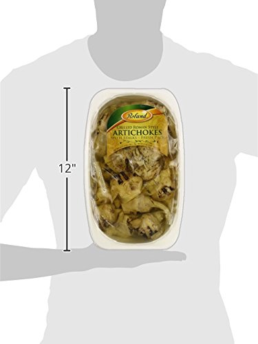 Roland Foods Grilled Roman Style Artichoke Hearts Marinated in Oil, Specialty Imported Food, 67 Ounce, Pack of 1