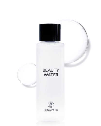 SON&PARK Beauty Water 60ml (2.02 fl. oz) | Travel Size Rose Water Toner with Witch Hazel | Acne Treatment for Acne Prone Skin | Hydrating Exfoliating Daily Facial Cleanser | Korean Skin Care for Face